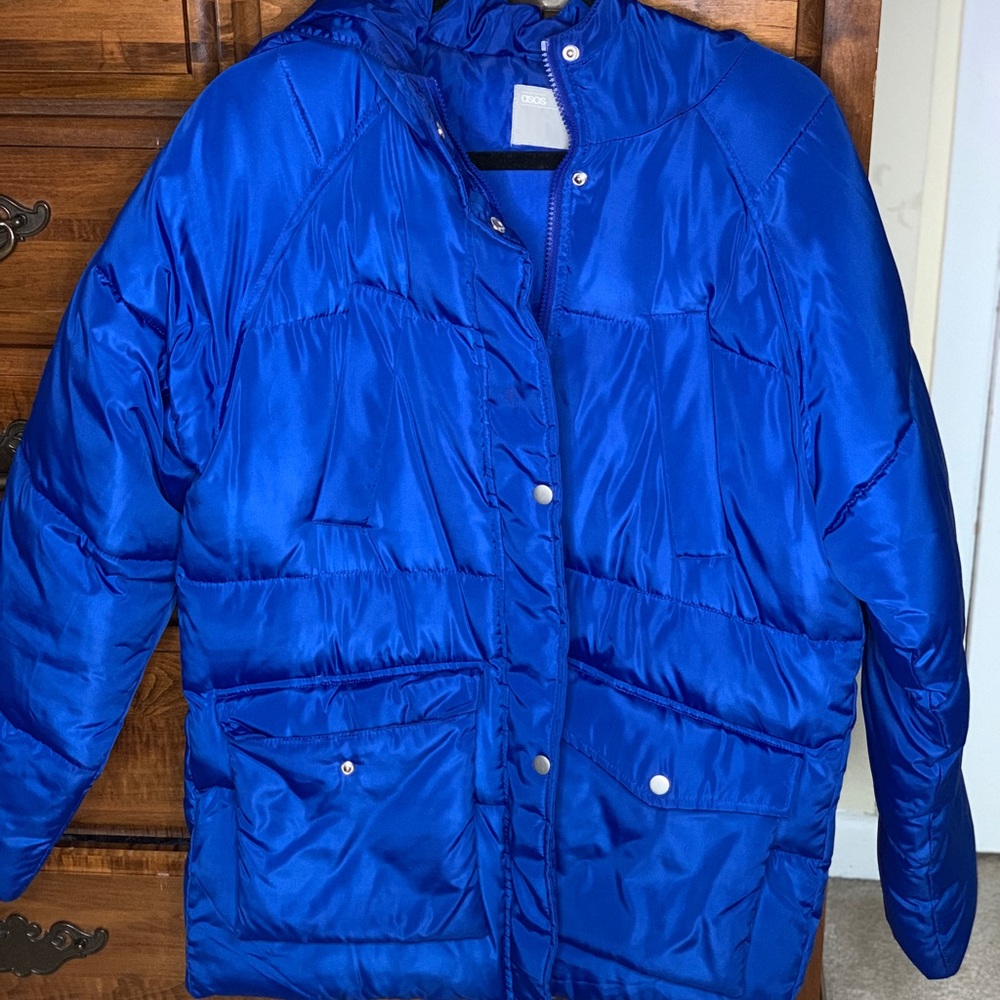 Blue bubble coat